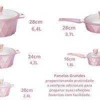 Set panci anti lengket, Set panci sup dapur, lapisan marmer bentuk berlian, peralatan masak