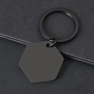Porte-clés vierges tendance en gros, en acier inoxydable poli, gravables au laser avec logo, pour médailles d'identification pour animaux, mousquetons, breloques pour chats, personnalisables DIY - Product Image 6