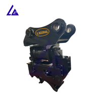 Mini-pelle à double verrouillage 3T 5T 7T 10T, rotateur inclinable à 360 rotations, tiltrotteur, démolition, coupleur rapide, attelage hydraulique rotatif