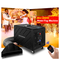 Mini machine fumée basse 2000W base d'eau pour spectacle mariage et discothèque Machine fumée basse DMX 1500W avec télécommande
