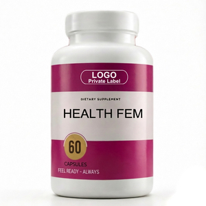 HEALTH FEM Cápsulas de Suplemento Dietético para Mujeres, 60 Unidades, para el Equilibrio Hormonal y el Bienestar - Product Image 1