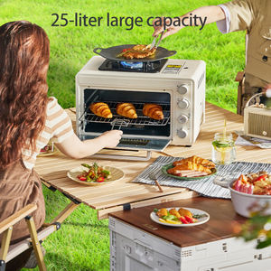 Portable 2-en-1 en acier inoxydable température de <span class=keywords><strong>gaz</strong></span> réglable allumage électronique coupe-vent pour Camping en plein air barbecue fonctionne Propane <span class=keywords><strong>Butane</strong></span> - Product Image 3