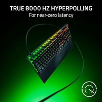 Clavier de jeu analogique optique OEM ODM Huntsman V3 Pro 8KHz Esports Noir avec interrupteurs optiques analogiques Gen2 à déclenchement rapide et réglables