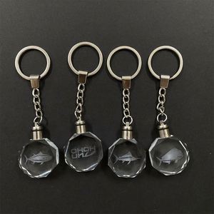 Corporate Branding Custom Logo Premium K9 Crystal Graduation Memorial 3D Laser <b>Engraved</b> Precision Inner Carving Crystal Keyring - Product Image 2