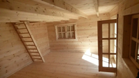 40 M2 Maison en bois Eco Tiny House Meubles en bois pour maisons à deux étages Chalet En Bois pour vivre