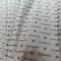Papier de soie de spécialité de marque personnalisée revêtement ciré noir de qualité alimentaire résistant à la graisse pour cadeau sandwich vêtement utilisation de produits chimiques
