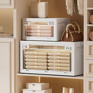 Gấp hộp lưu trữ với PP nắp nhựa để tổ chức quần áo chăn thực phẩm gia vị trong ký túc xá hoặc cắm trại - Product Image 3