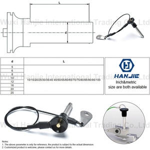 SS304 Gắn Dây Buộc Dòng Mảng Bóng Khóa Nhanh Chóng Phát Hành Pin Với Mùa Xuân - Product Image 4