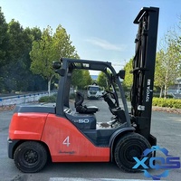 Vente flash Chariot élévateur Toyota 50 d'occasion Diesel Bon état Meilleur service Chariot élévateur Toyota 50 d'occasion Mini tracteur 5 tonnes