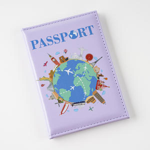Cartera de Viaje de PU con Diseño de la Tierra, Porta Pasaporte con Impresión UV de Planeta para <span class=keywords><strong>Viajes</strong></span>, Fundas de Pasaporte de Cuero PU - Product Image 5