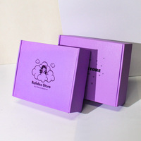 Lot de boîtes d'expédition en carton ondulé de luxe personnalisées, avec revêtement UV, pelliculage brillant, matériaux recyclés, en forme d'avion