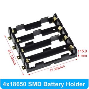 18650 scatola batteria SMD a montaggio superficiale con perni placcati in oro 1/<span class=keywords><strong>2</strong></span>/<span class=keywords><strong>3</strong></span>/4, supporto batteria con uno/doppio/tre/quattro sezioni - Product Image 4