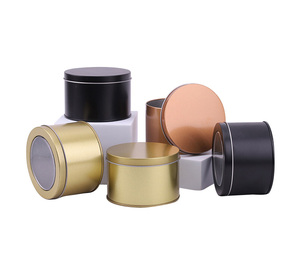 Hộp thiếc đựng trà hình chữ nhật cao cấp, kim loại đen trắng vàng, bán buôn/ in logo tùy chỉnh, bao bì hộp thiếc đựng thực phẩm - Product Image 5