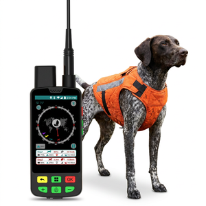 Traceur GPS Commercial pour Chiens 4G GPS+VHF 15KM Transmission Réseau Cellulaire en Cas de Panne Enregistrement de Données sur <span class=keywords><strong>Carte</strong></span> TF Silicone Métal Beidou - Product Image 2