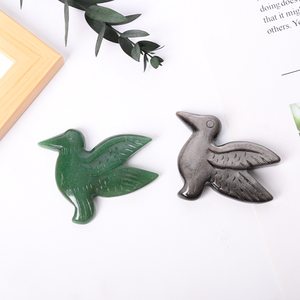 Figurines d'oiseaux miniatures adorables en gros, sculptures personnalisées d'oiseaux colibris en cristal naturel pour souvenirs - Product Image 5