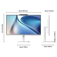 Computadora Todo en Uno Lenovo AIO_520 de 23.8 Pulgadas, CPU N100, 8G, 512G, para Negocios, Oficina, Hogar, Entretenimiento