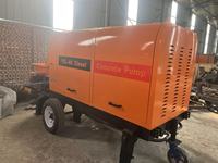 Pompe à béton diesel à faible consommation de carburant, type remorque, pour projets de construction moyens et petits
