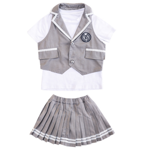 Conjunto de Tres Piezas de Uniforme Escolar para Niños y Niñas, Vestido de Actuación de Jardín de Infancia del 1 de Junio, Uniformes Escolares de Verano, Diseño de Uniforme Escolar - Product Image 6