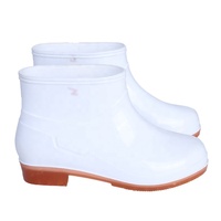 Matériau en PVC imperméable transparent pour hommes pour chaussures de style lingot bottes de pluie