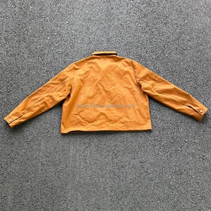 Veste de travail OEM personnalisée pour pompiers, avec boucle de fermeture, coupe ample et carrée, style Detroit Workwear - Product Image 3