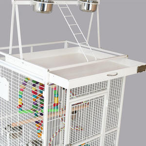 High-End grande gabbia per uccelli in metallo per animali domestici nuova collezione di casa uccello uccello pulsante per la vita di allevamento pappagallo offre ampio spazio - Product Image 5