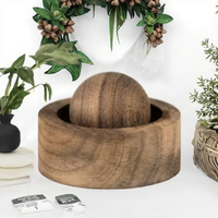 Diffuseur d'aromathérapie en noyer noir, porte-huiles essentielles, décoration en bois pour voiture et chambre