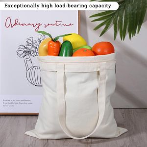 Borsa shopper riutilizzabile ecologica in tela naturale con cerniera per donna, ideale come regalo, per pubblicità e attività promozionali - Product Image 5