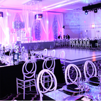 Moderner Kunststoff Party Event Stuhl und Tisch für Hochzeits bankett zum Verkauf für Hotel und Restaurant Verwenden Sie PC Clear Acryl Stuhl