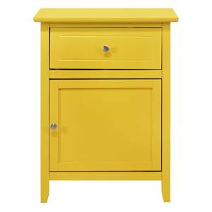 DB Table de chevet de luxe moderne Vibrant Yellow Casual Bedroom Furniture pour appartement Home Use - Product Image 2