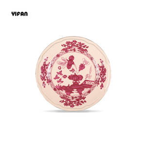 Set di Stoviglie da Matrimonio di Grande Successo in Lussuosa <span class=keywords><strong>Bone</strong></span> China con Design Floreale Colorato Rosso Mattone - Product Image 6