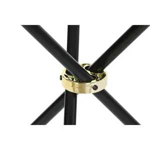 Table d'appoint en MDF et métal 80x80x76 cm Finition effet marbre - Product Image 5