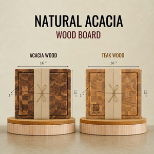Tablas de Cortar Rectangulares de Madera de Acacia Ha Le para Múltiples Usos, Reutilizables, Material Natural y Ecológico, Seguro para el Medio Ambiente - Product Image 5