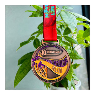 Fabbrica su misura incisa 3D Sport in metallo Taekwondo medaglie trofei di alta qualità placche eco-friendly oro antico/argento/bronzo - Product Image 3