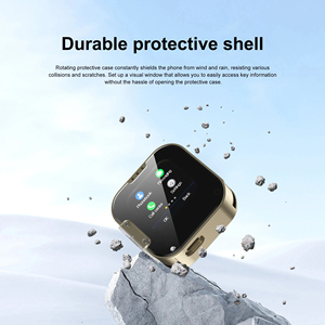 Điện thoại di động mini xoay New Model I19, hộp nhỏ, cảm ứng, 2 SIM, chờ, đồng bộ giọng nói, đèn pin, cổng Type-C, điện thoại mini xoay - Product Image 2