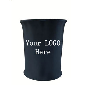 Mesa Plegable Ovalada Portátil con Cubierta de Tela Elástica, Perfecta para Exposiciones - Product Image 1