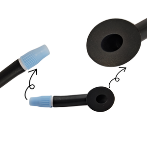 Vente en gros directe Tpu/Pvc noir de qualité alimentaire soufflage buccal <span class=keywords><strong>gonfleur</strong></span> de tube oral avec valve pivotante pour bouée de sécurité de natation - Product Image 2