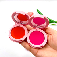 Nouvelle palette de fard à joues en forme ronde de 12 couleurs, emballage OEM, fard à joues individuel pour le visage, marque privée
