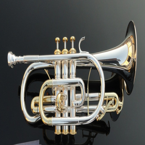 Principiante occidentale strumento a cornetta in ottone all'ingrosso Bb Trigger cornetta in ottone placcato argento cornetta dal produttore - Product Image 2