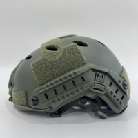 Casque ABS rapide avec trous, léger (0,8 kg), circonférence de tête réglable, équipement de protection extérieur, entraînement CS