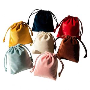 ถุงกำมะหยี่พิมพ์โลโก้สีและขนาดตามสั่ง ถุงผ้ากำมะหยี่แบบมีเชือกผูก ขายส่ง ถุงใส่ลูกเต๋าสำหรับเกมกระดาน DnD - Product Image 4
