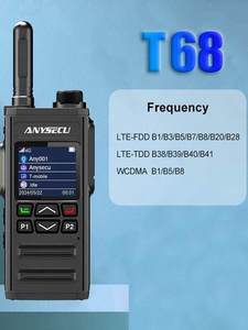 ANYSECU T68 POC, Dispositivo Portátil de Largo Alcance con Tarjeta SIM 4G para Red Pública, WiFi, GPS, Compatible con ZELLO L780 - Product Image 2
