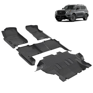 Alfombrillas personalizadas de goma 3D Tpe OEM para todo tipo de clima para Nissan Armada / Patrol Y62 2019-2024, alfombrilla para coche al por mayor - Product Image 2