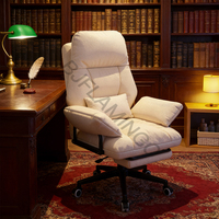 Chaise de bureau pivotante à dossier confortable, chaise d'étude à domicile, chaise de bureau ergonomique à dossier inclinable Bjflamingo