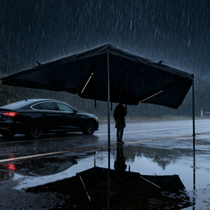 Auvent de voiture multifonctionnel, tente latérale comme pare-soleil, abri contre la pluie et annexe de couchage - Product Image 1