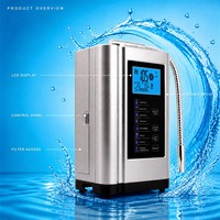 Machine d'ionisation d'eau alcaline EHM-729, purificateur d'eau de comptoir, 7 niveaux de pH 3,5-10,5, 7 plaques en titane pour usage domestique