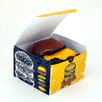 Cajas Personalizadas Desechables y Biodegradables de Grado Alimenticio para Hamburguesas con Papas Fritas