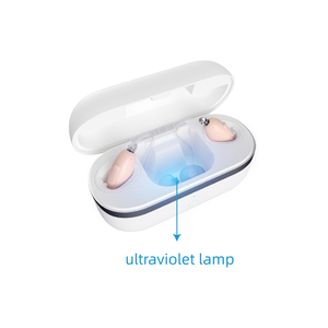 Nouvelles idées de produits 2025 Vente en gros Appareil auditif numérique invisible noir rechargeable sans fil pour malentendants - Product Image 3