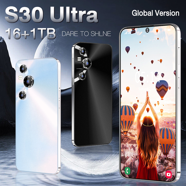 S30 Ultra High Android Smartphone Real 4G 108MP Beauty Camera