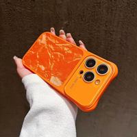 Étui de téléphone en cuir texturé de qualité supérieure pour iPhone 17 Pro Max 16 15 14 avec protection d'objectif en verre à grande fenêtre et coins renforcés antichoc