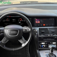Système audio Android Krando pour voiture + écran du tableau de bord numérique pour AUDI Q7 2005-2015, stéréo Android double, GPS multimédia